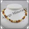 AMBRE et COPAL - Collier Bb - Gros Nuggets - Multicolore - 33 cm - CAMB16G Baltique