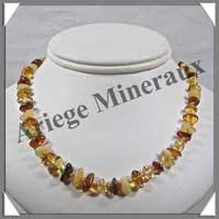 AMBRE et COPAL - Collier Bb - Petits Nuggets - Muticolore - 32 cm - CAMB16P