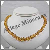 AMBRE - Collier Bb - Nuggets - Caramel Clair - 35 cm - CAMB2