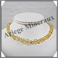 AMBRE - Collier Bb - Nuggets - Citron - 31 cm - CAMB2CI