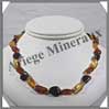 AMBRE - Collier Bb - Nuggets - Multicolore - 33 cm - CAMB3 Baltique