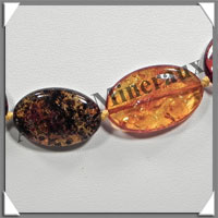 AMBRE - Collier Compos - Multicolore - Ovales en Dgrad - 48 cm - L002