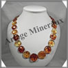 AMBRE - Collier Compos - Multicolore - Disques en Dgrad - 72 cm - L003 Baltique