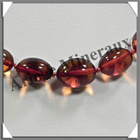 AMBRE - Collier Compos - Caramel - Ovales en Dgrad  - 46 cm - L004