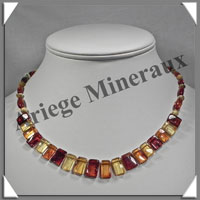 AMBRE - Collier Compos - Multicolore - Barrettes en Dgrad - 48 cm - M001