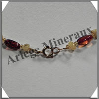 AMBRE - Collier Compos - Multicolore - Barrettes en Dgrad - 48 cm - M001