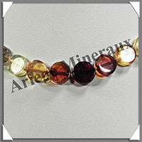 AMBRE - Collier Compos - 4 Couleurs - Disques de 10 mm - 45 cm - L005
