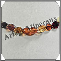 AMBRE - Collier Compos - 4 Couleurs - Disques de 10 mm - 45 cm - L005