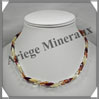 AMBRE - Collier Ecailles - Multicolore - 44 cm - L001 Baltique