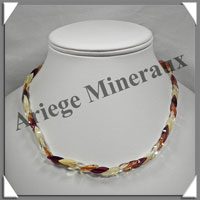 AMBRE - Collier Ecailles - Multicolore - 44 cm - L001