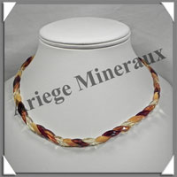AMBRE - Collier Ecailles - Multicolore - 44 cm - L003