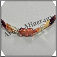 AMBRE - Collier Ecailles - Multicolore - 44 cm - L003