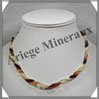 AMBRE - Collier Ecailles - Multicolore - 44 cm - L004 Baltique