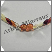 AMBRE - Collier Ecailles - Multicolore - 44 cm - L004