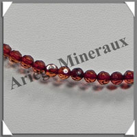 AMBRE - Collier Facet - Perles de 4 mm - Multicolore en dgrad - 52 cm - M001