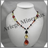 AMBRE - Collier Facet - Composition Originale - Multicolore - 55 cm - L001 Baltique