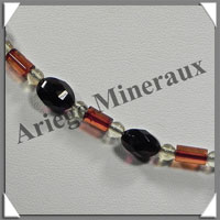 AMBRE - Collier Facet - Composition Originale - Multicolore - 55 cm - L001