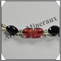 AMBRE - Collier Facet - Composition Originale - Multicolore - 55 cm - L001