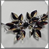 AMBRE - Collier Facet - Composition Originale - Bicolore - 45 cm - L003