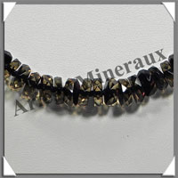 AMBRE - Collier Facet - Disques en Dgrad - Vert Fonc - 50 cm - L005