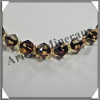 AMBRE - Collier Facet - Polygones en Dgrad - Bicolore - 47 cm - L007