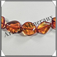 AMBRE - Collier - Nuggets - Caramel - 12  20 mm en dgrad - 61 cm - L001