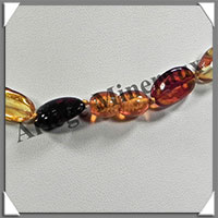 AMBRE - Collier - Nuggets - Multicolore - 12  20 mm en dgrad - 70 cm - L002