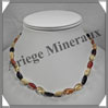 AMBRE - Collier - Nuggets - Multicolore - 45 cm - M001 Baltique