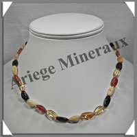 AMBRE - Collier - Nuggets - Multicolore - 45 cm - M001