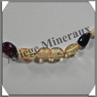 AMBRE - Collier - Nuggets - Multicolore - 45 cm - M001