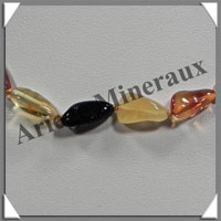 AMBRE - Collier - Nuggets - Multicolore - 45 cm - M002