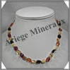 AMBRE - Collier - Nuggets - Multicolore - 45 cm - M003 Baltique