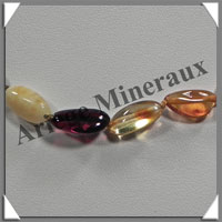 AMBRE - Collier - Nuggets - Multicolore - 45 cm - M004