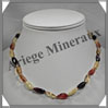 AMBRE - Collier - Nuggets - Multicolore - 45 cm - M005 Baltique