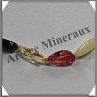 AMBRE - Collier - Nuggets - Multicolore - 45 cm - M005