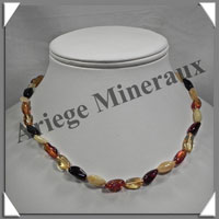AMBRE - Collier - Nuggets - Multicolore - 45 cm - M006