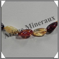 AMBRE - Collier - Nuggets - Multicolore - 45 cm - M006