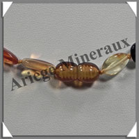 AMBRE - Collier - Nuggets - Multicolore - 45 cm - M006