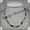 AMBRE - Collier - Nuggets - Multicolore - 45 cm - M007 Baltique