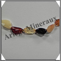 AMBRE - Collier - Nuggets - Multicolore - 45 cm - M008