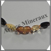 AMBRE - Collier - Nuggets - Multicolore - 45 cm - M009