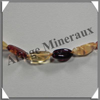 AMBRE - Collier - Nuggets - Multicolore - 45 cm - M010