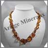 AMBRE - Collier - Nuggets - Caramel - 15  30 mm en dgrad - 60 cm - M001 Baltique