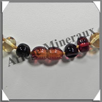 AMBRE - Collier Perles Baroques - Multicolore - 52 cm - L005