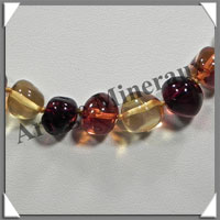 AMBRE - Collier Perles Baroques - Multicolore - 48 cm - L006