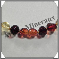 AMBRE - Collier Perles Baroques - Multicolore - 48 cm - L006
