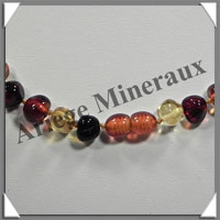 AMBRE - Collier Perles Baroques - Multicolore - 48 cm - L007