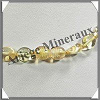 AMBRE - Collier Perles Baroques - Citron - 46 cm - L010