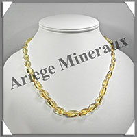 AMBRE - Collier Perles Baroques - Citron - 54 cm - L011