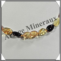 AMBRE - Collier Perles Baroques - Multicolore - 46 cm - L015